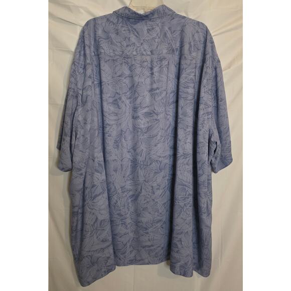 David Taylor Collection Shirt Men's Size 4XL/Reg Blue Button Down Short Sleeve - Picture 3 of 6